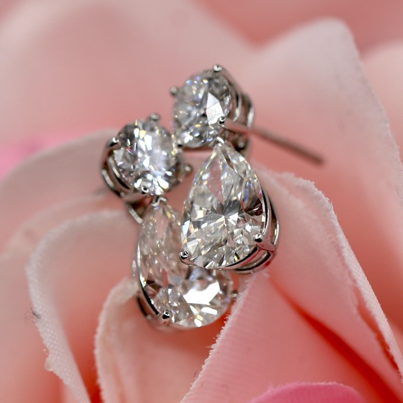 Tiffany & CO. Diamond Earrings - Picture 2 of 14